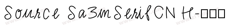 Source Sa3mSerifCN H字体转换